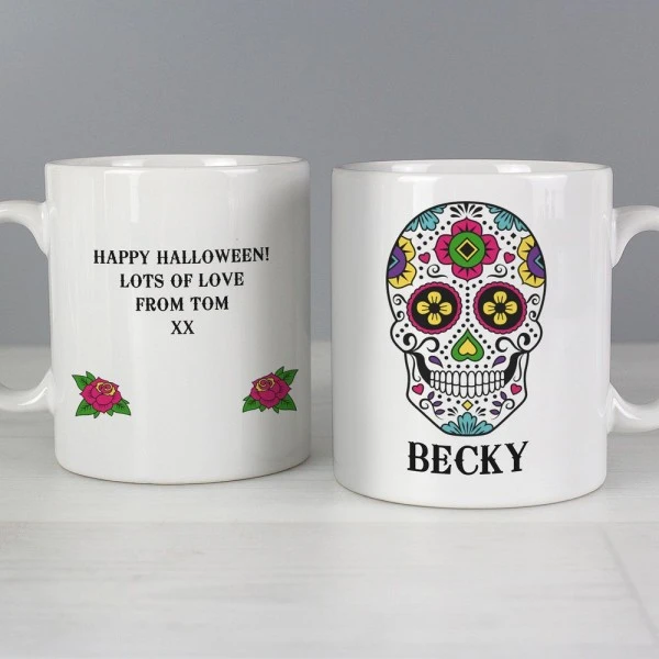 Personalised Sugar Skull Mug 4 Personalised Sugar Skull Mug - Image 4