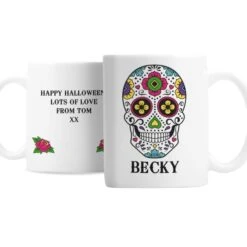 Personalised Sugar Skull Mug 10 Personalised Sugar Skull Mug -PERSONALISE STORE p0805h20 4