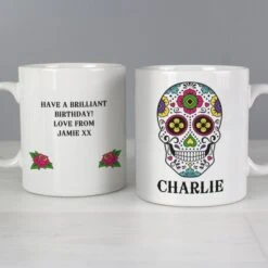 Personalised Sugar Skull Mug 11 Personalised Sugar Skull Mug -PERSONALISE STORE p0805h20 5