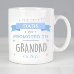 Personalised Blue Promoted To Mug
