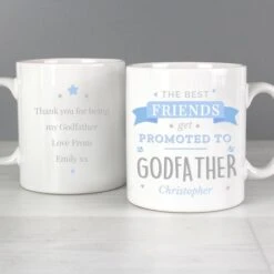 Personalised Blue Promoted To Mug -PERSONALISE STORE p0805h61 2