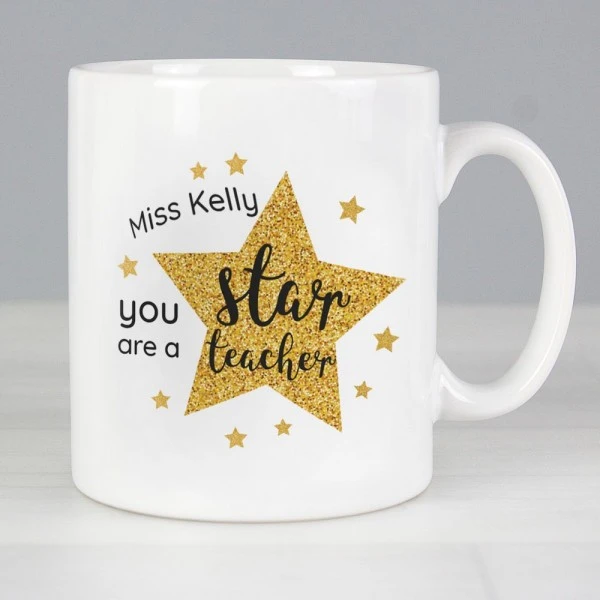 Personalised Star Teacher's Mug 1 Personalised Star Teacher's Mug