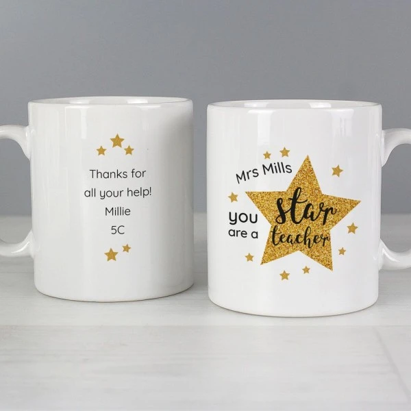 Personalised Star Teacher's Mug 3 Personalised Star Teacher's Mug - Image 3