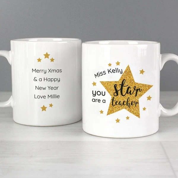 Personalised Star Teacher's Mug 4 Personalised Star Teacher's Mug - Image 4