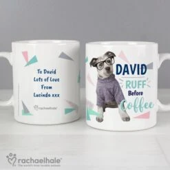 Personalised Rachael Hale "Ruff Before Coffee" Dog Mug -PERSONALISE STORE p0805i19 3