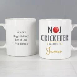 Personalised No.1 Cricketer Mug -PERSONALISE STORE p0805i43 6