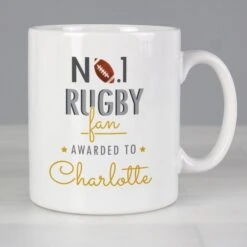 Personalised No.1 Rugby Fan Mug -PERSONALISE STORE p0805i47 6