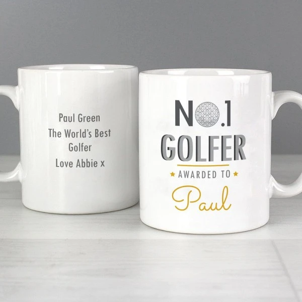 Personalised No.1 Golfer Mug 5 Personalised No.1 Golfer Mug - Image 5