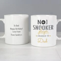Personalised No.1 Snooker Fan Mug -PERSONALISE STORE p0805i56 2