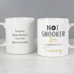 Personalised No.1 Snooker Fan Mug -PERSONALISE STORE p0805i56 3