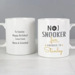 Personalised No.1 Snooker Fan Mug -PERSONALISE STORE p0805i56 4