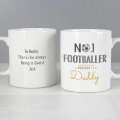 Personalised No.1 Footballer Mug -PERSONALISE STORE p0805i58 2