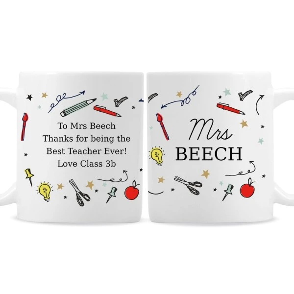 Personalised School Teachers Mug 2 Personalised School Teachers Mug - Image 2