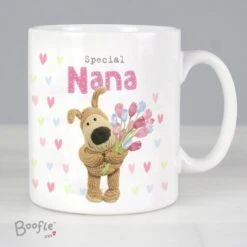 Personalised Boofle Birthday Flowers Mug