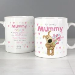 Personalised Boofle Birthday Flowers Mug 9 Personalised Boofle Birthday Flowers Mug -PERSONALISE STORE p0805j01 2