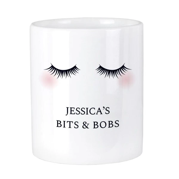 Personalised Eyelashes Ceramic Storage Pot 5 Personalised Eyelashes Ceramic Storage Pot - Image 5