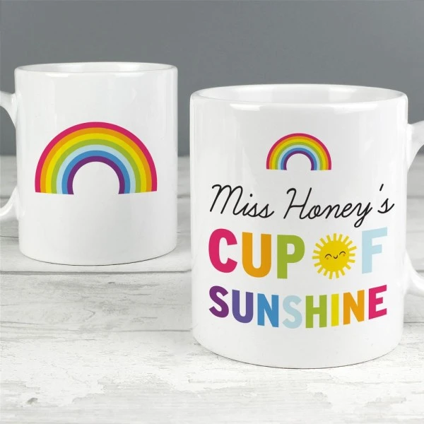 Personalised Rainbow Cup Of Sunshine Mug 5 Personalised Rainbow Cup Of Sunshine Mug - Image 5