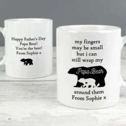 Personalised My Fingers May Be Small Bears Mug -PERSONALISE STORE p0805j68 3