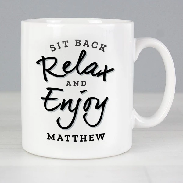 Personalised Sit Back & Relax Mug 1 Personalised Sit Back & Relax Mug