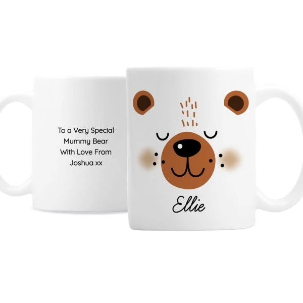Personalised Cute Bear Face Mug 2 Personalised Cute Bear Face Mug - Image 2
