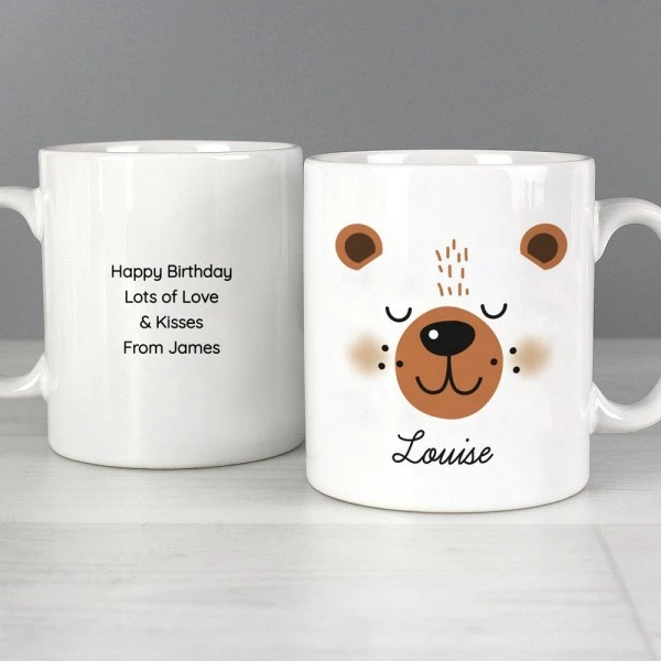 Personalised Cute Bear Face Mug 3 Personalised Cute Bear Face Mug - Image 3