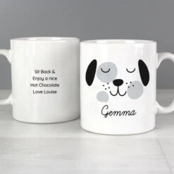 Personalised Cute Dog Face Mug -PERSONALISE STORE p0805j90 2