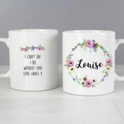 Personalised Floral Mug 9 Personalised Floral Mug -PERSONALISE STORE p0805j95 3