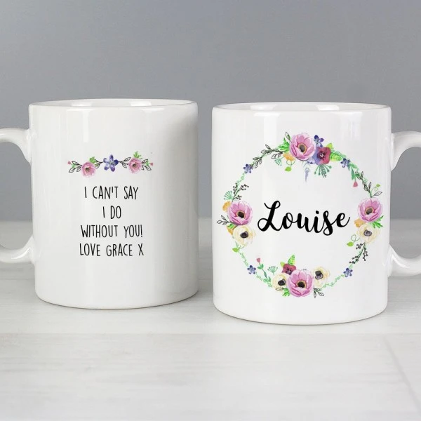 Personalised Floral Mug 4 Personalised Floral Mug - Image 4