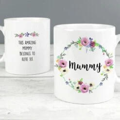 Personalised Floral Mug 11 Personalised Floral Mug -PERSONALISE STORE p0805j95 5