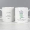 Personalised Floral Wellies Mug