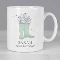 Personalised Floral Wellies Mug 6 Personalised Floral Wellies Mug -PERSONALISE STORE p0805j99 2