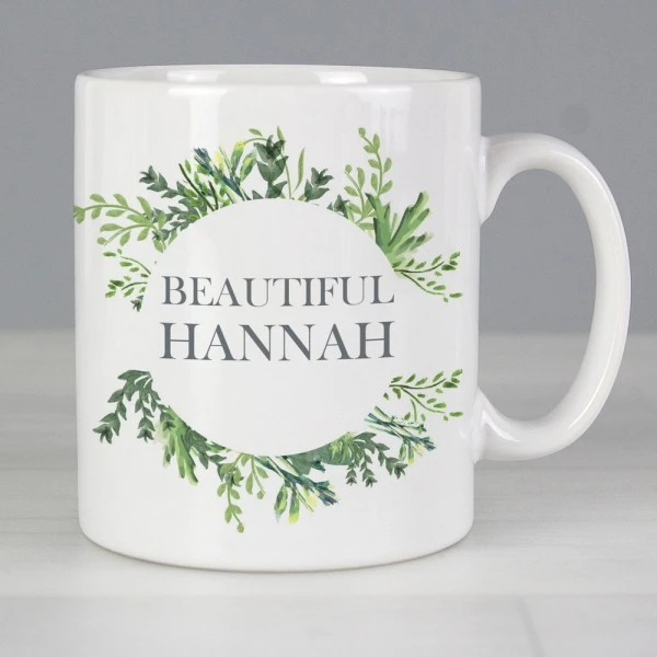 Personalised Botanical Mug 1 Personalised Botanical Mug