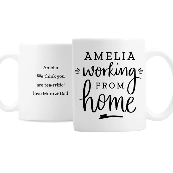 Personalised Working From Home Mug 2 Personalised Working From Home Mug - Image 2