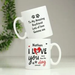 Personalised I Love You More Than The Dog Mug -PERSONALISE STORE p0805k92 3