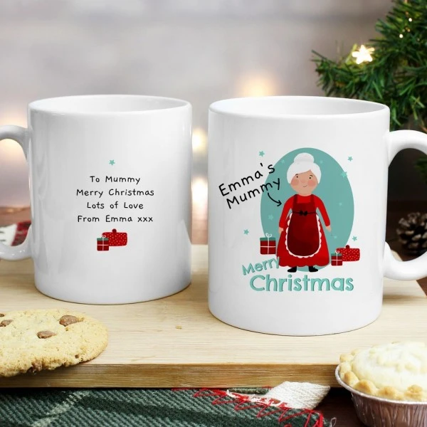 Personalised Mrs Claus Christmas Mug 2 Personalised Mrs Claus Christmas Mug - Image 2