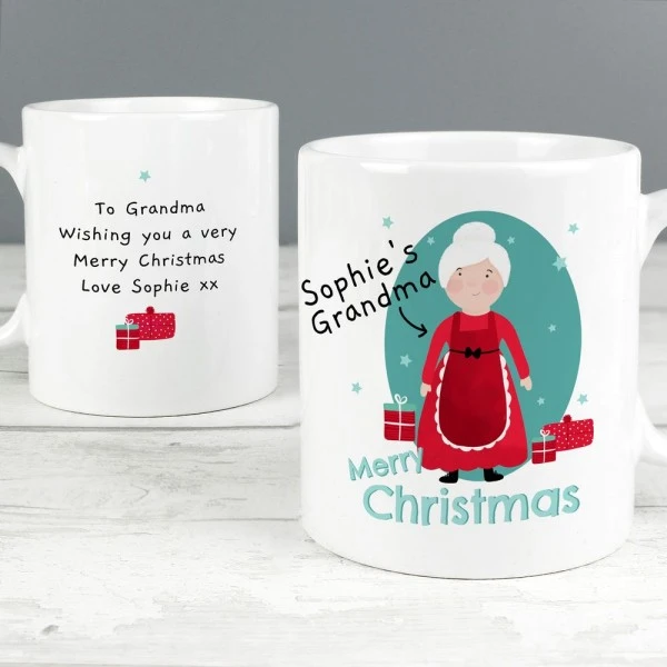 Personalised Mrs Claus Christmas Mug 3 Personalised Mrs Claus Christmas Mug - Image 3