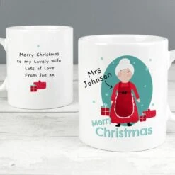 Personalised Mrs Claus Christmas Mug 12 Personalised Mrs Claus Christmas Mug -PERSONALISE STORE p0805k98 5