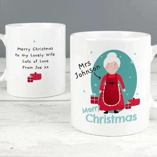 Personalised Mrs Claus Christmas Mug 6 Personalised Mrs Claus Christmas Mug - Image 6