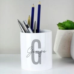 Personalised Initial & Name Ceramic Storage Pot -PERSONALISE STORE p0805l06 2