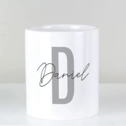 Personalised Initial & Name Ceramic Storage Pot -PERSONALISE STORE p0805l06 3