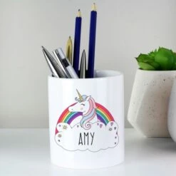 Personalised Unicorn Ceramic Storage Pot -PERSONALISE STORE p0805l07 3