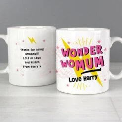 Personalised Wonder WoMum Mug -PERSONALISE STORE p0805l36 2
