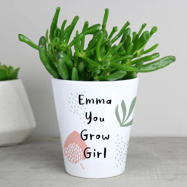 Personalised Abstract Pattern Plant Pot 1 Personalised Abstract Pattern Plant Pot