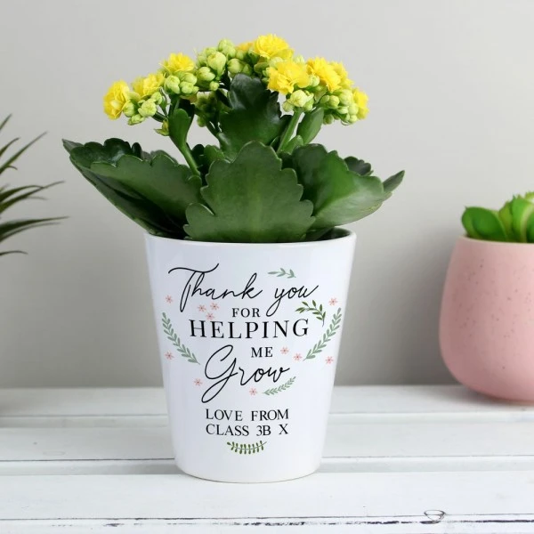 Personalised Thank You For Helping Me Grow Plant Pot 3 Personalised Thank You For Helping Me Grow Plant Pot - Image 3