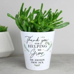 Personalised Thank You For Helping Me Grow Plant Pot 7 Personalised Thank You For Helping Me Grow Plant Pot -PERSONALISE STORE p0805l81 3