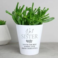 Personalised Free Text Plant Pot -PERSONALISE STORE p0805l82 2