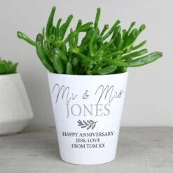 Personalised Free Text Plant Pot -PERSONALISE STORE p0805l82 7