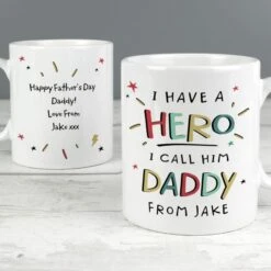 Personalised I Have A Hero Mug -PERSONALISE STORE p0805m12 2