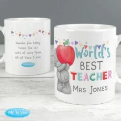 Personalised Me To You World's Best Teacher Mug 7 Personalised Me To You World's Best Teacher Mug -PERSONALISE STORE p0805m17 3
