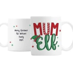 Personalised Mum Elf Mug -PERSONALISE STORE p0805m38 2